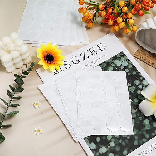 Miniatura 7 de Adhesivos adhesivos de doble cara transparentes de doble cara con cinta adhesiva redonda sin rastros, adhesivo fuerte, impermeable