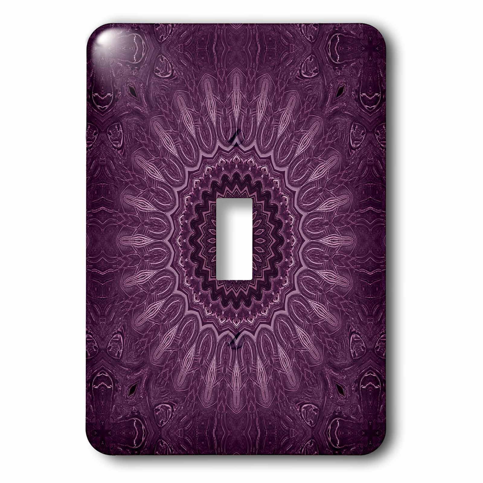 Interrupteur à baïonnette violet mandala 3dRose pour transformer l'ambiance du salon