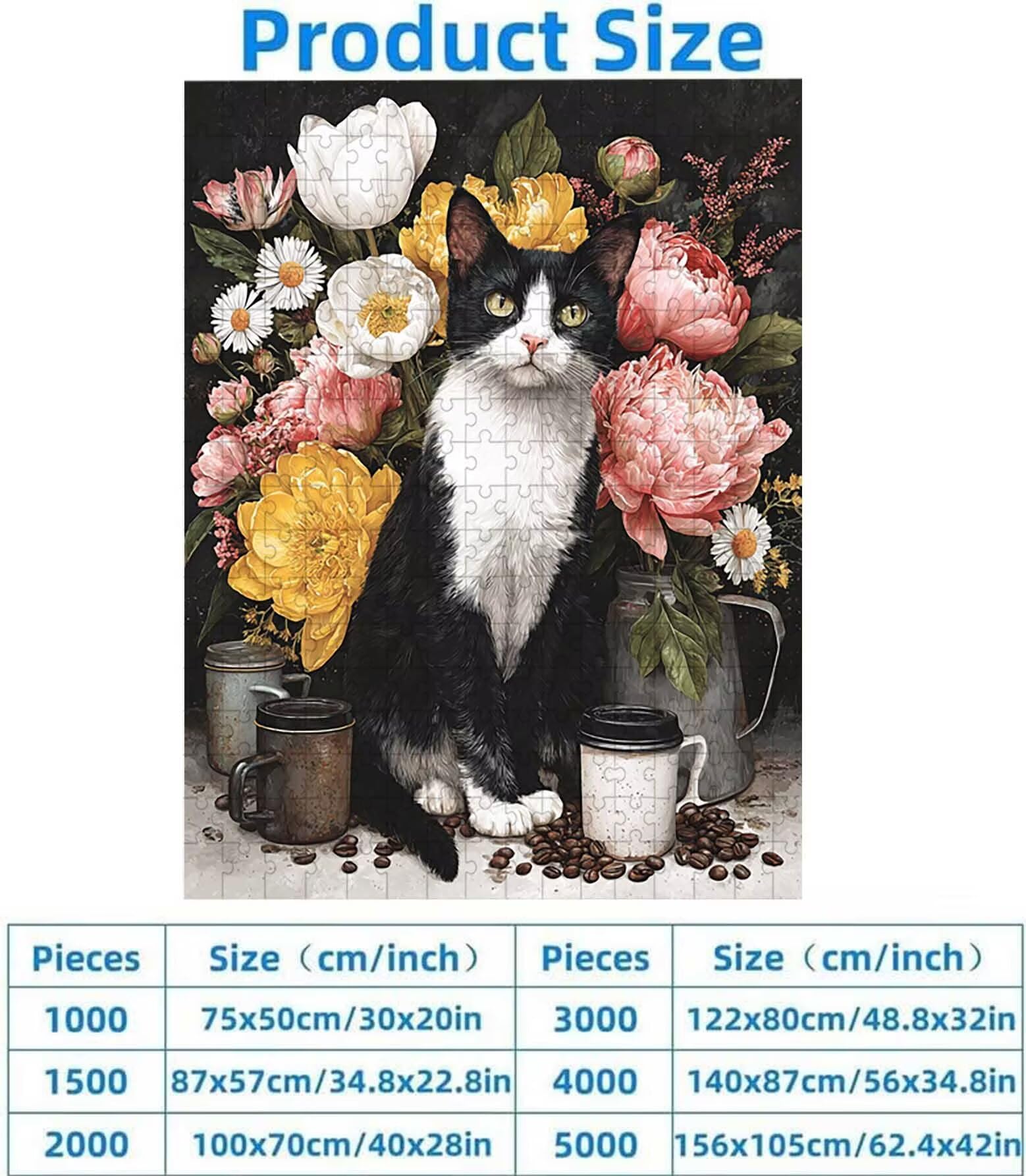 Puzzle dla dorosłych, 1500 puzzli dla dorosłych, gra edukacyjna, wyzwanie, zabawka, 1500 elementów, jako prezent i dekoracja ścienna, 87 x 57 cm, PjY10705 E-W