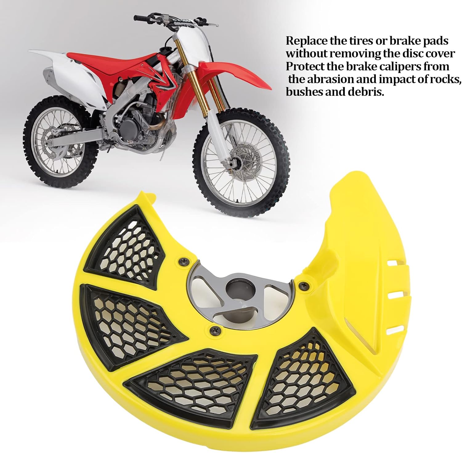 Front Brake Disc Rotor Guard Cover Replacement for CR125R 250R CRF250R 450R 250X 450X