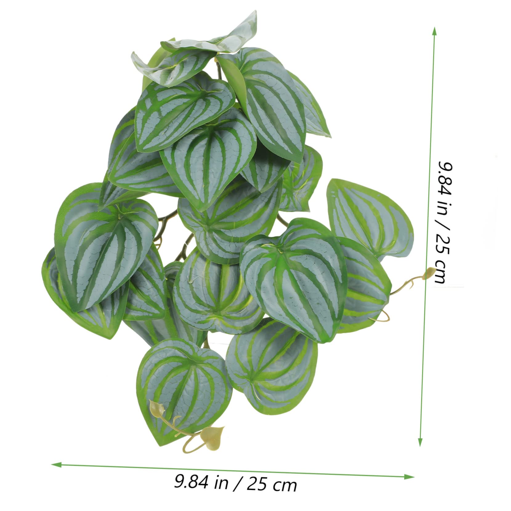 CORHAD Lifelike Simulated Plant Ornaments for Reptile Tanks Durable Climbing Pet Decorations for Terrariums and Aquariums Realistic Leaves Enhance Habitat Aesthetics