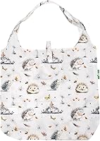 Vista 34 de ECO CHIC Bolsas plegables reutilizables para comestibles, bolsa de compras ligera, reciclada y reutilizable, bolsa plegable impermeable