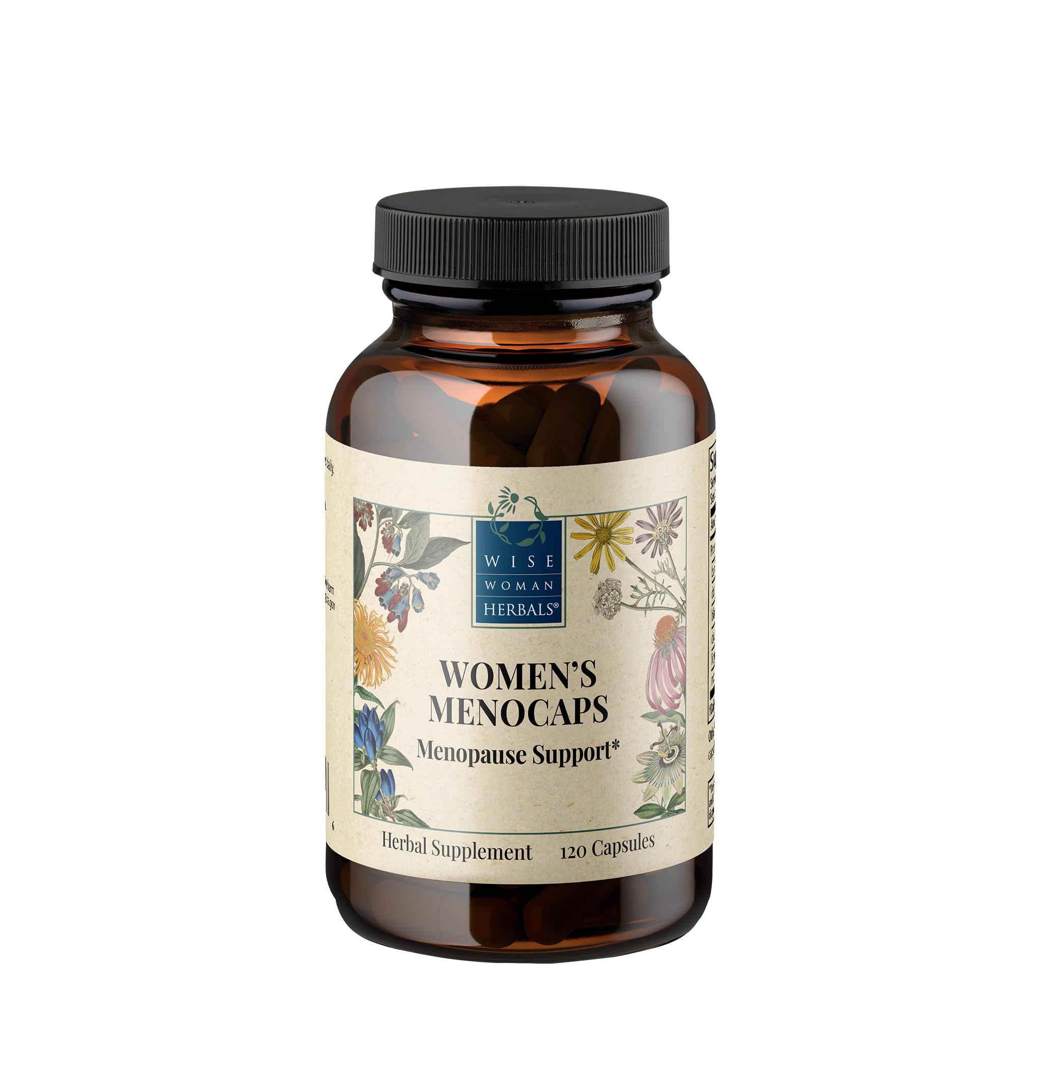 Wise Woman Herbals – Women’s Menocaps – 120 caps - All-Natural Menopause Supplement - for Hot Flashes, Mood Swings and Night Sweats During Menopause, Promotes Emotional Balance