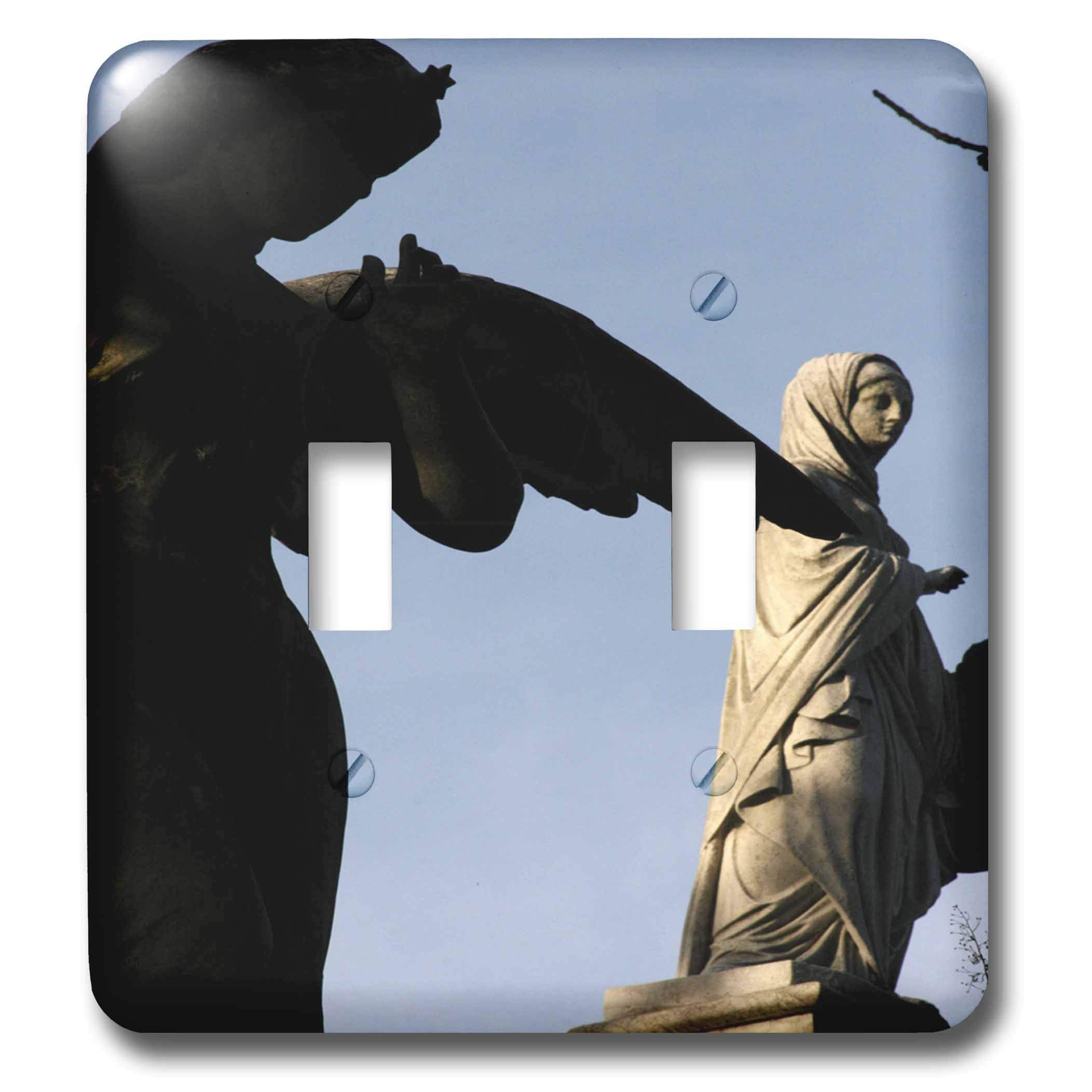 Angels interrupteur à bascule double 3dRose lsp_4727_2 pour remplacer un boîtier classique