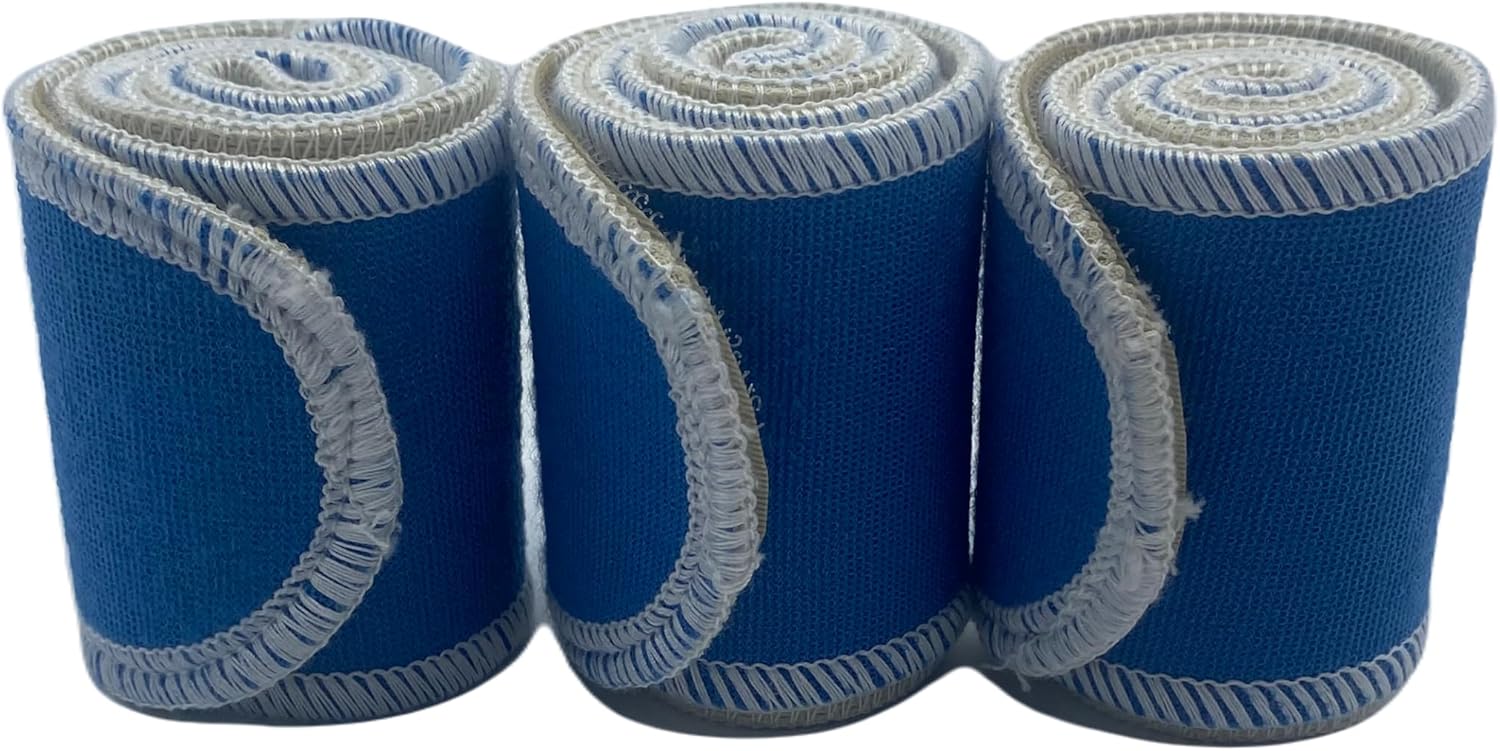 Therapeutic Treatment Wrap, 3 Count Pack, Binder Tape Like Wrap, Elastic Stretch, Effectively Holds Moist Heat Packs, Heating Packs, Cold Packs and Electrodes in Place (2.5" W x 24" L) - Amazon product rated Grade B
