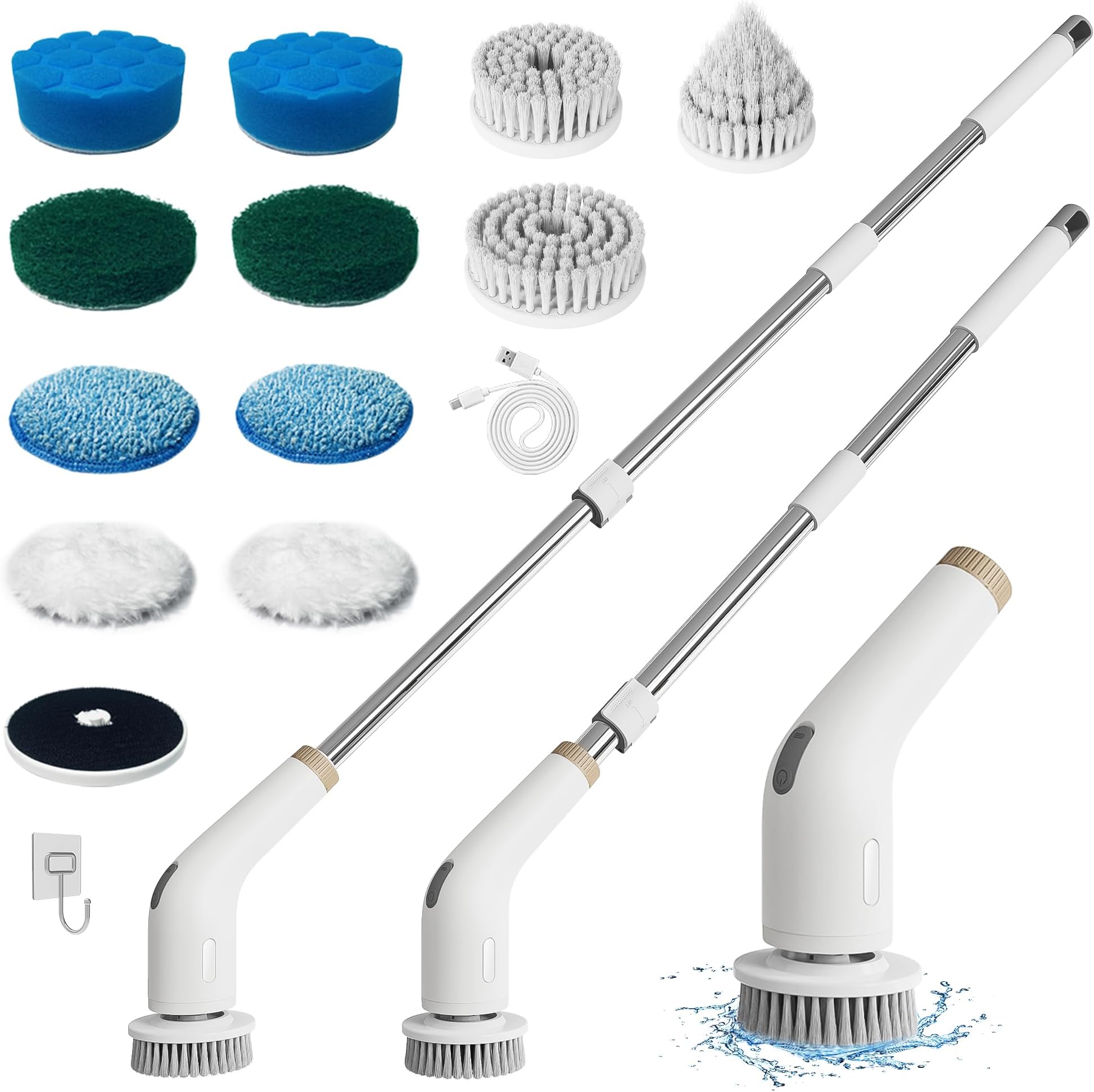 Generic Brosse De Nettoyage électrique Sans Fil 9 En 1 Rechargeable - Prix pas cher | CI