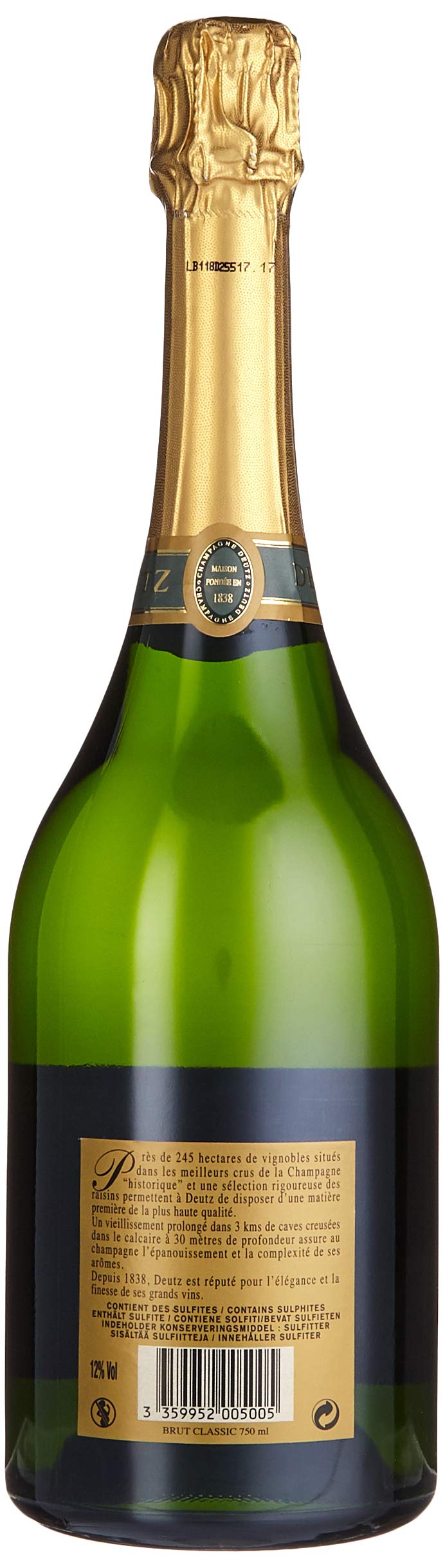 Deutz Brut Classic mit Geschenkverpackung (1 x 0.75 l)