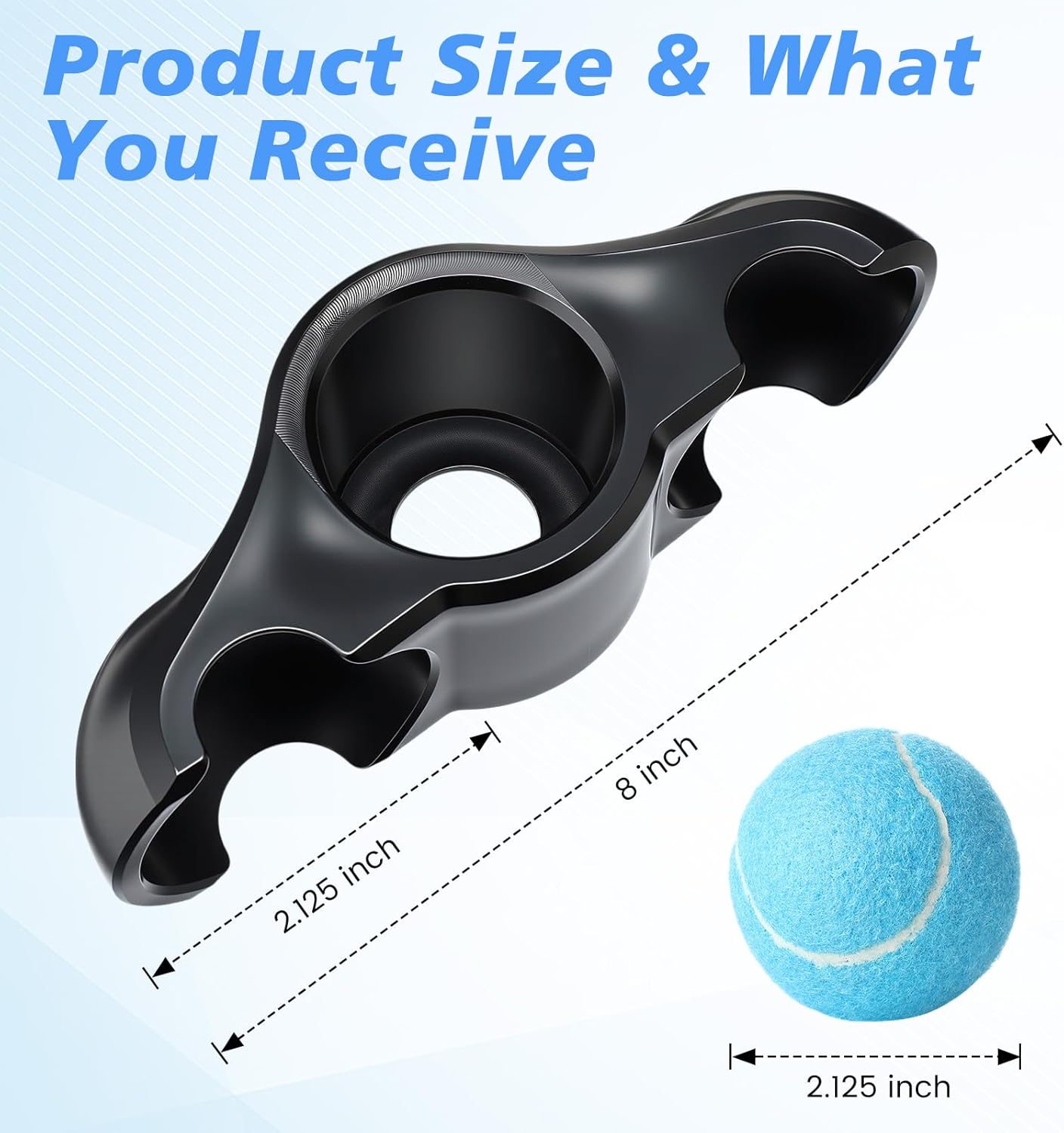 4 Pack Indoor Cycling Rocker Feet Adapters with 10 Blue Tennis Balls Stability Accessories for Smart Bike Trainer -enhanced Shock Absorption & Noise Reduction Kit for Home Workout Equipment