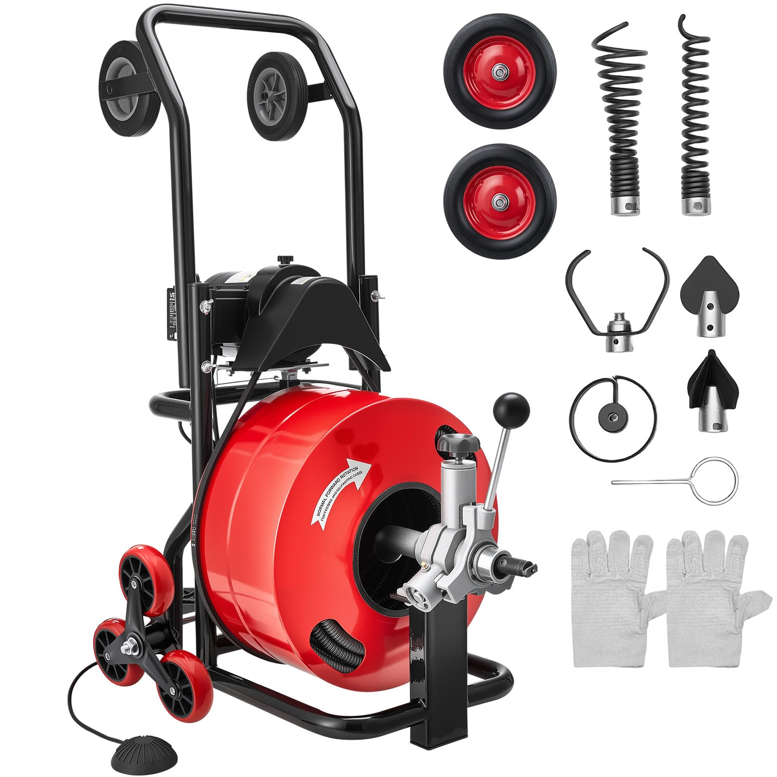 VEVOR 100 FT Drain Cleaner Machine