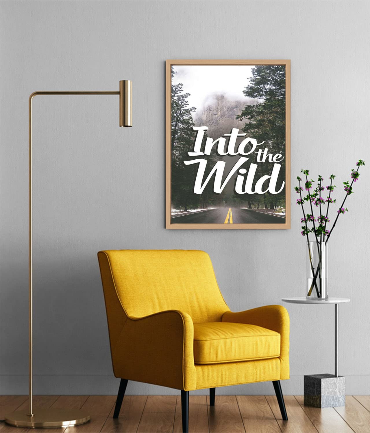 Xtreme Skins Designs Print Wooden Floater Framed Canvas Wall Art Decoration Poster (10x14 Inch) - wild-road