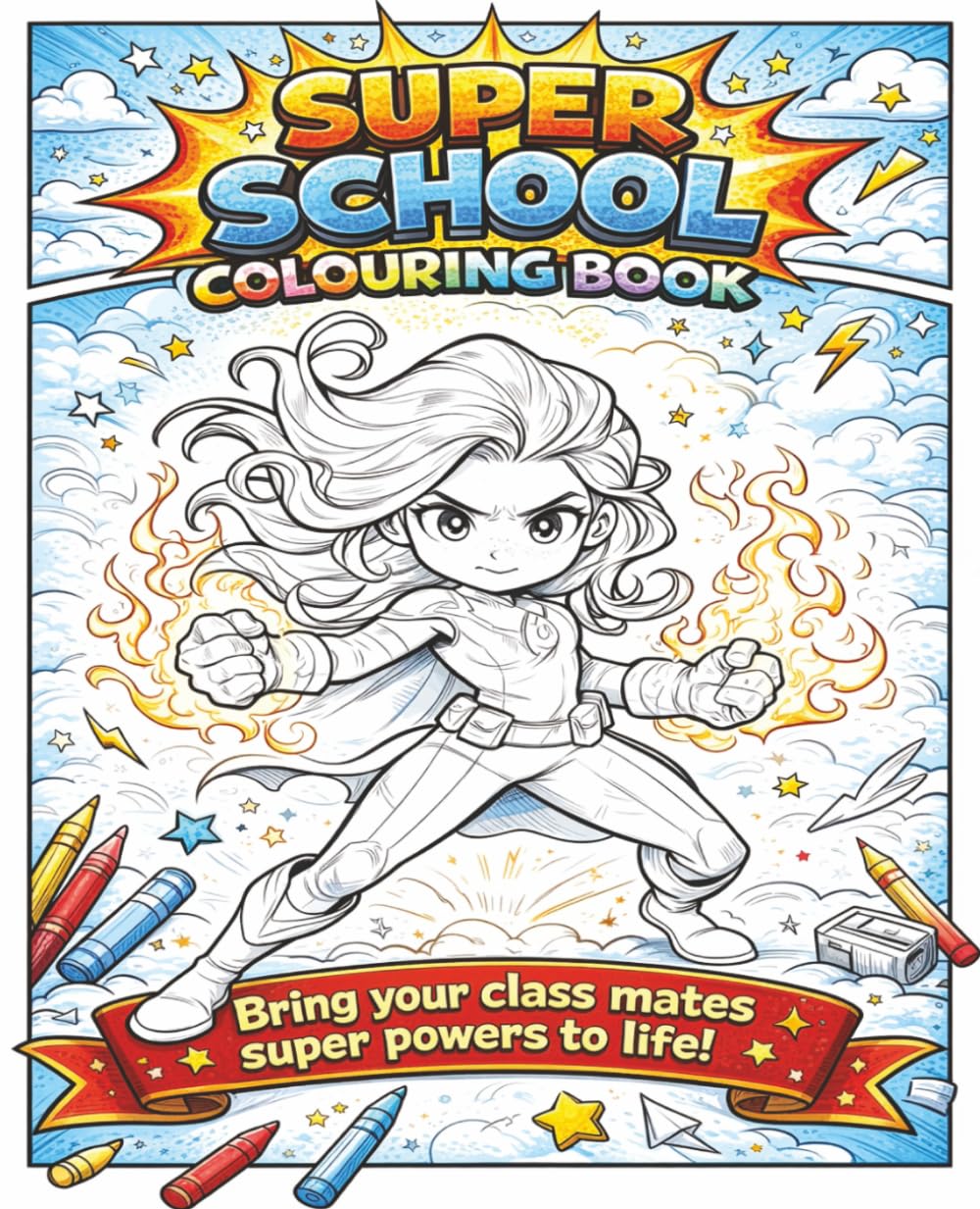 Super School Colouring Book: By Fairy Tale Finds