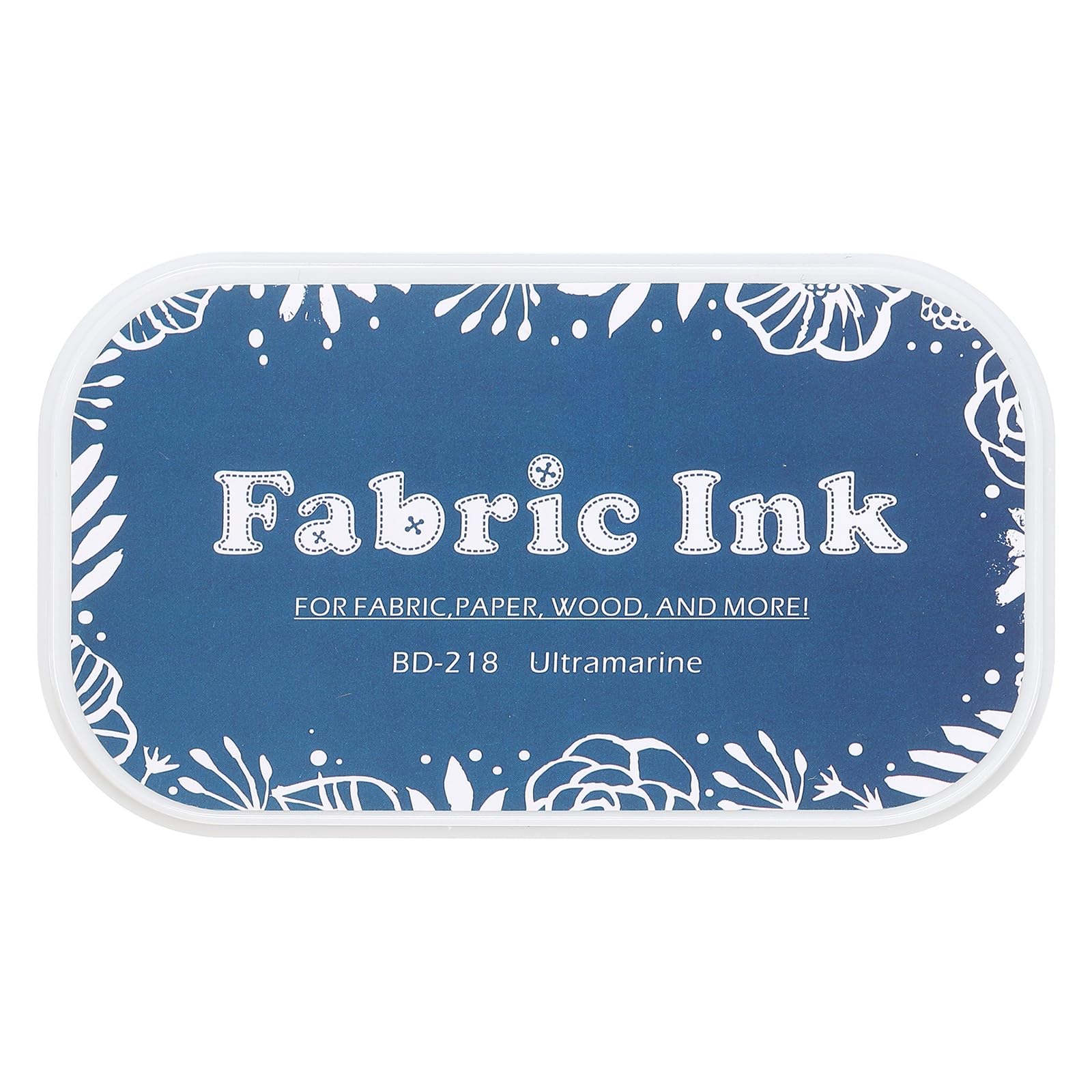 sourcing map Ink Pads for Stamps, 3.7x2.2 Inch Fabric Ink Pad for Cloth, Wood, Paper, Fingerprint, DIY Card Making, Dark Blue