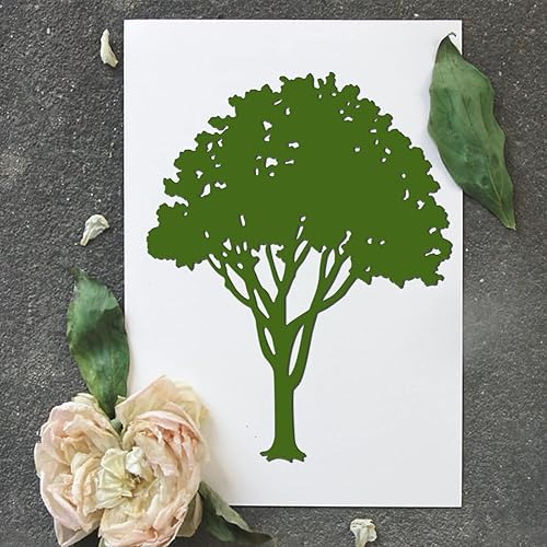 Miniatura 7 de GLOBLELAND Troqueles de corte de metal, troqueles de corte de sombra de árbol, troqueles de bosque para tarjetas de álbumes de recortes y
