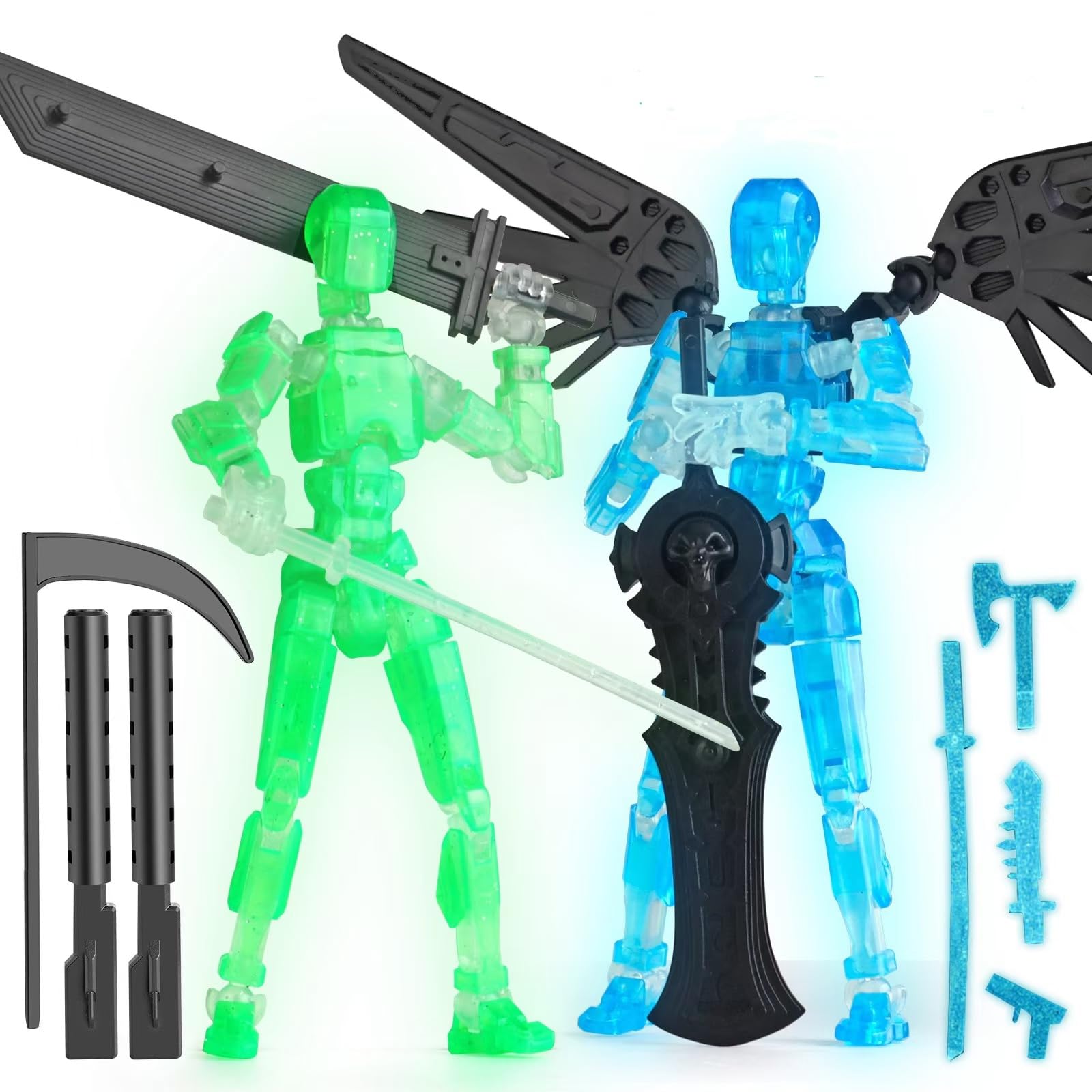 Amazon.co.jp: BOZOBO 夜光T13アクションフィギュアセット、タイタン13