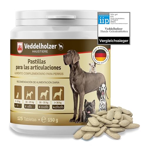 Los Comprimidos condroprotector Perros para articulaciones Veddelholzer con MSM
