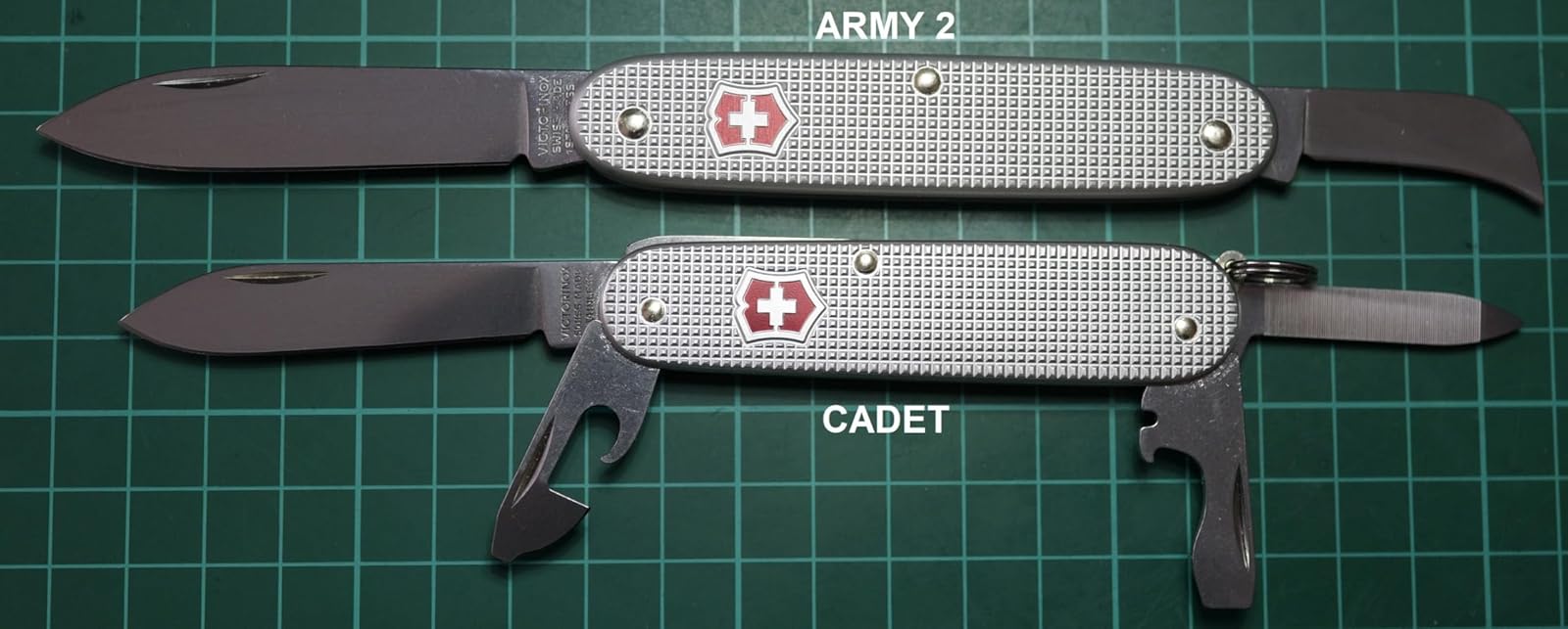 Victorinox Cadet Alox Silver Profile