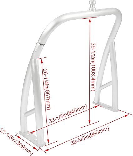 Miniatura 2 de HECASA Barra de remolque de esquí universal trasera para botes pontón motor fuera de borda Pilón poste de remolque de esquí de aluminio
