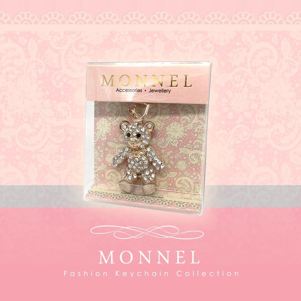 Bling Crystal Teddy Bear Keychain Creative Packaging Design Box MZ845-1 - Image 3