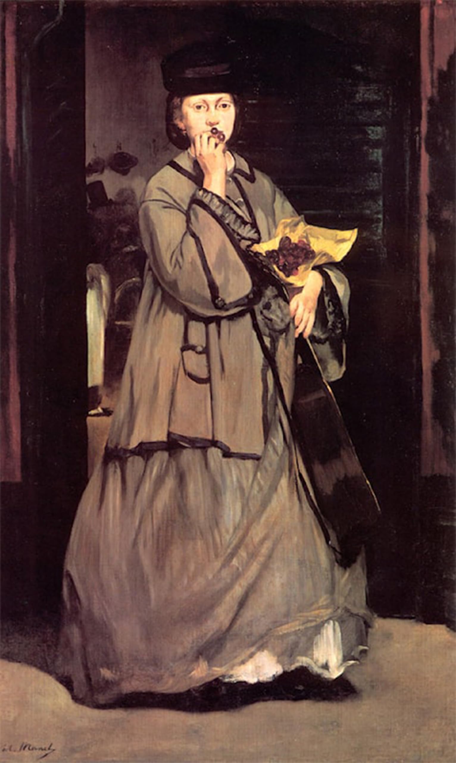 Art mural impression peinture poster Manet graffiti moderne 60x90cm