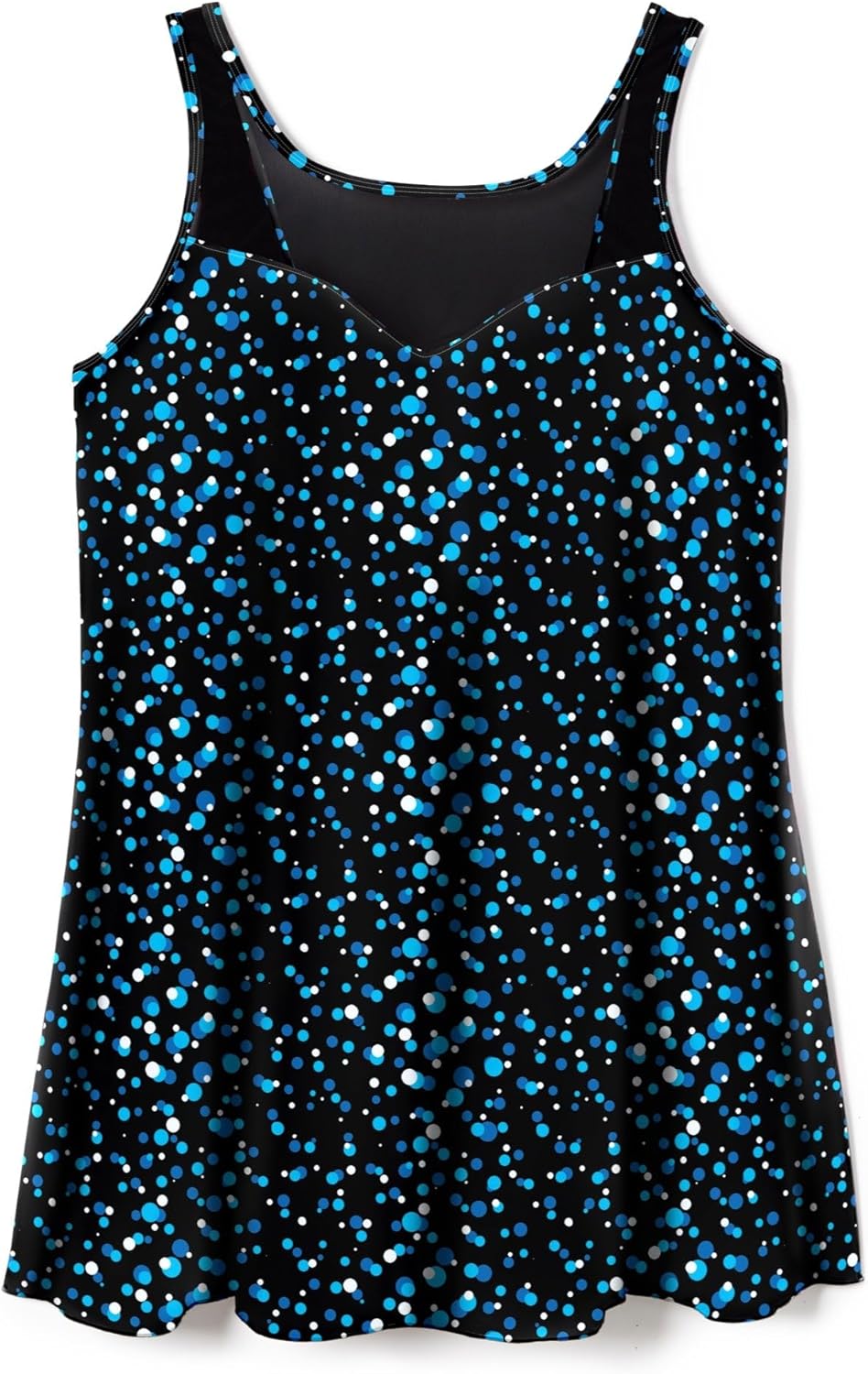 Swimsuits For All Women's Mesh High Neck Swimdress (Plus