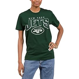 Junk Food Clothing x NFL - New York Jets - Bold Logo - Unisex Adult Short Sleeve Fan T-Shirt for Men and Women - Size Large
