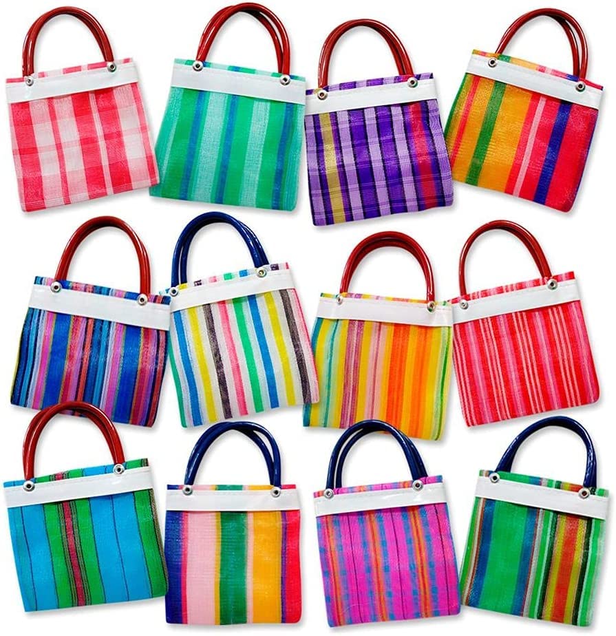 Opiniones y reviews de Merceria los 10 mejores. 43 Bolsa de Mercado para Dulces, 24 piezas Red de Malla Multicolor Fina - Tamaño Mini (12cm)