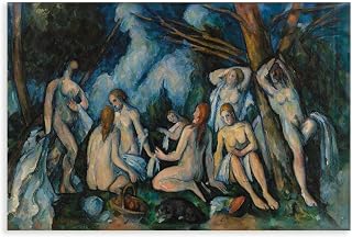 DJIYH Paul Cezanne Post-impressionist Painting The Large Bathers (Les Grandes Baigneuses), 1906 Poster for Room Aesthetics Canvas Wall Art And Print 12x18inch(30x45cm)
