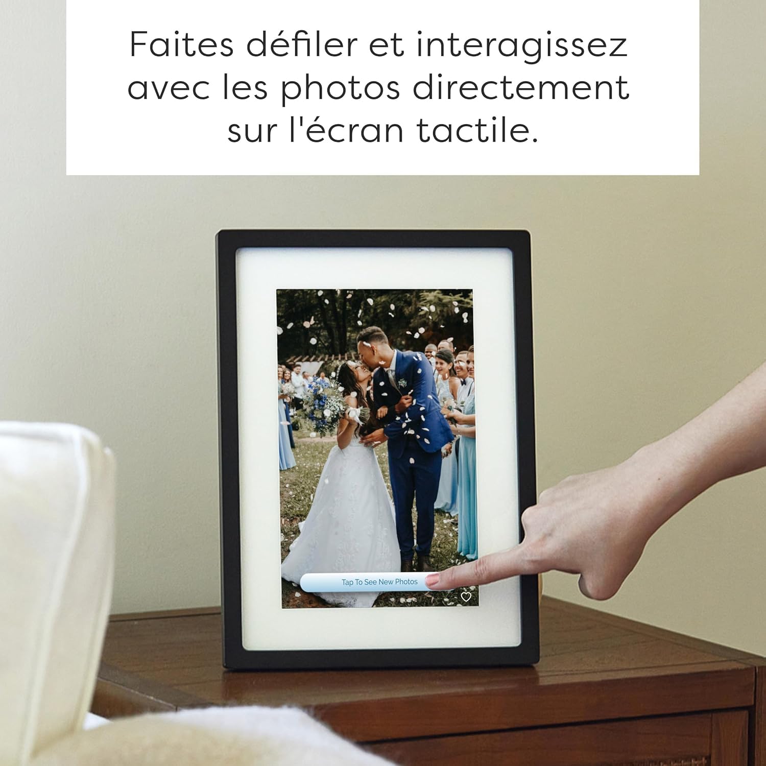 Cadre Skylight : Cadre Photo numérique WiFi 10 Pouces, Email, Photos de n'importe où, écran Tactile