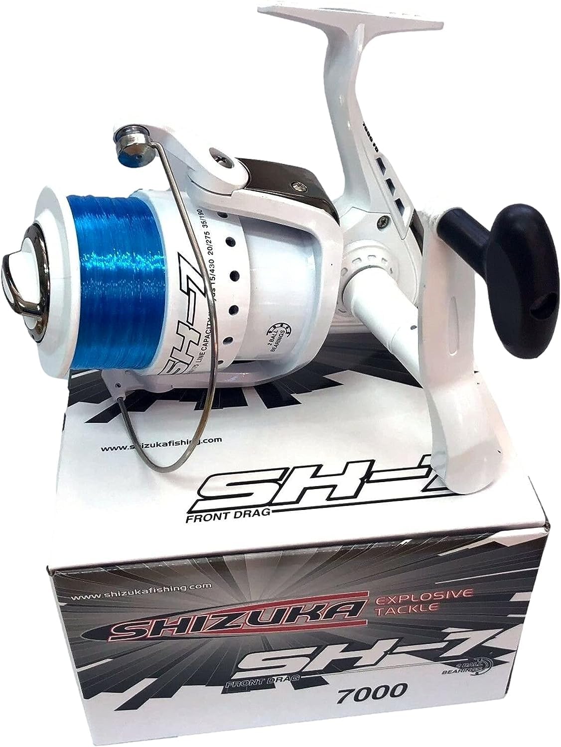 Kit surfcasting 2 canne COLMIC electra 3kw 4,20mt 100-200gr + 2 mulinelli SHIZUKA sk7 7000