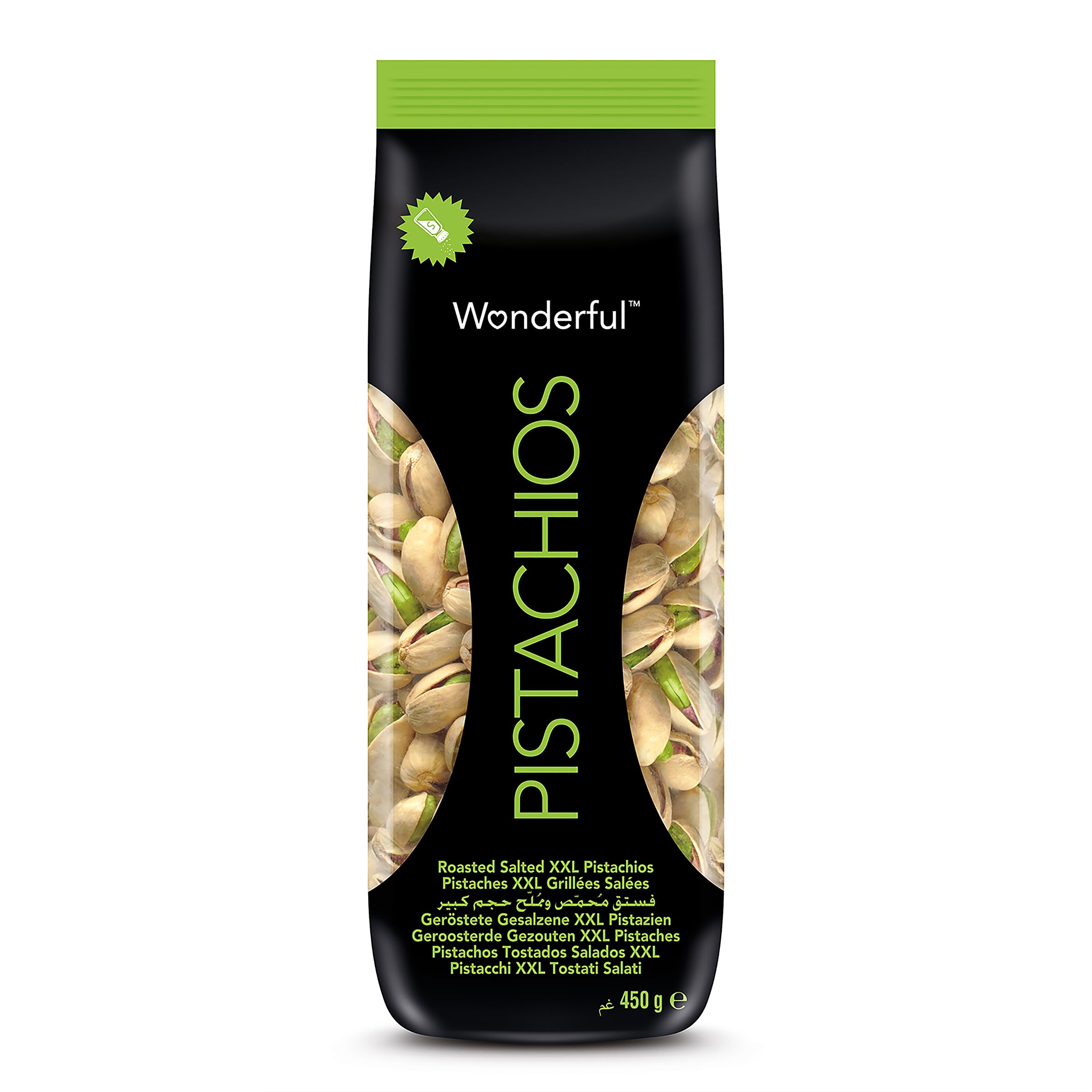 Wonderful Roasted Salted Pistachios ,450 gm