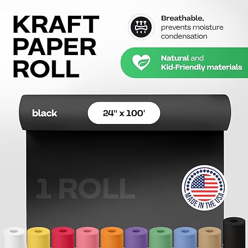 Vista 37 de IDL Packaging - Rollo de papel de estraza marrón de 48 pulgadas x 150 pies (1,800 pulgadas), 50 libras (paquete de 6), resistente, para embalar