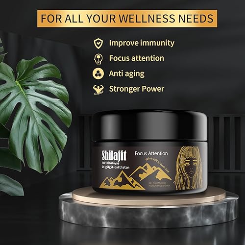 Miniatura 4 de 2 paquetes de resina Shilajit con ácido fúlvico y oligominerales, Shilajit siberiano original con 85+ gel de suplemento de ácido húmico, apoya el