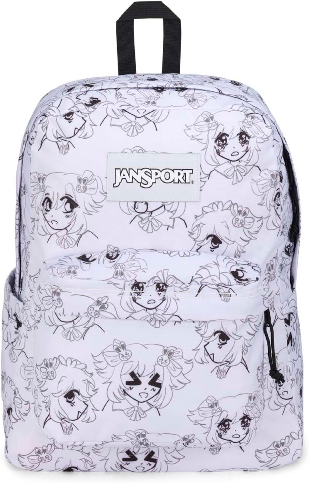 JanSportSuperBreak Plus Backpack with Padded 15-inch Laptop Sleeve and Integrated Bottle Pocket - Spacious and Durable Daypack for Work and Travel - Manga Mood