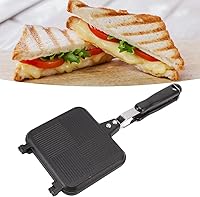 Vista 8 de Máquina tostada, máquina eléctrica para hacer panini, parrilla eléctrica para el hogar, cocina, oficina, restaurante