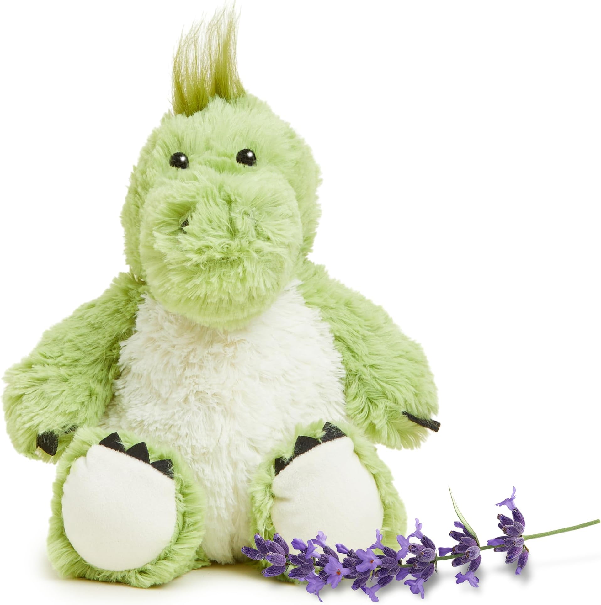 Warmies Cozy Plush Green Dinosaur Fully Microwavable Toy