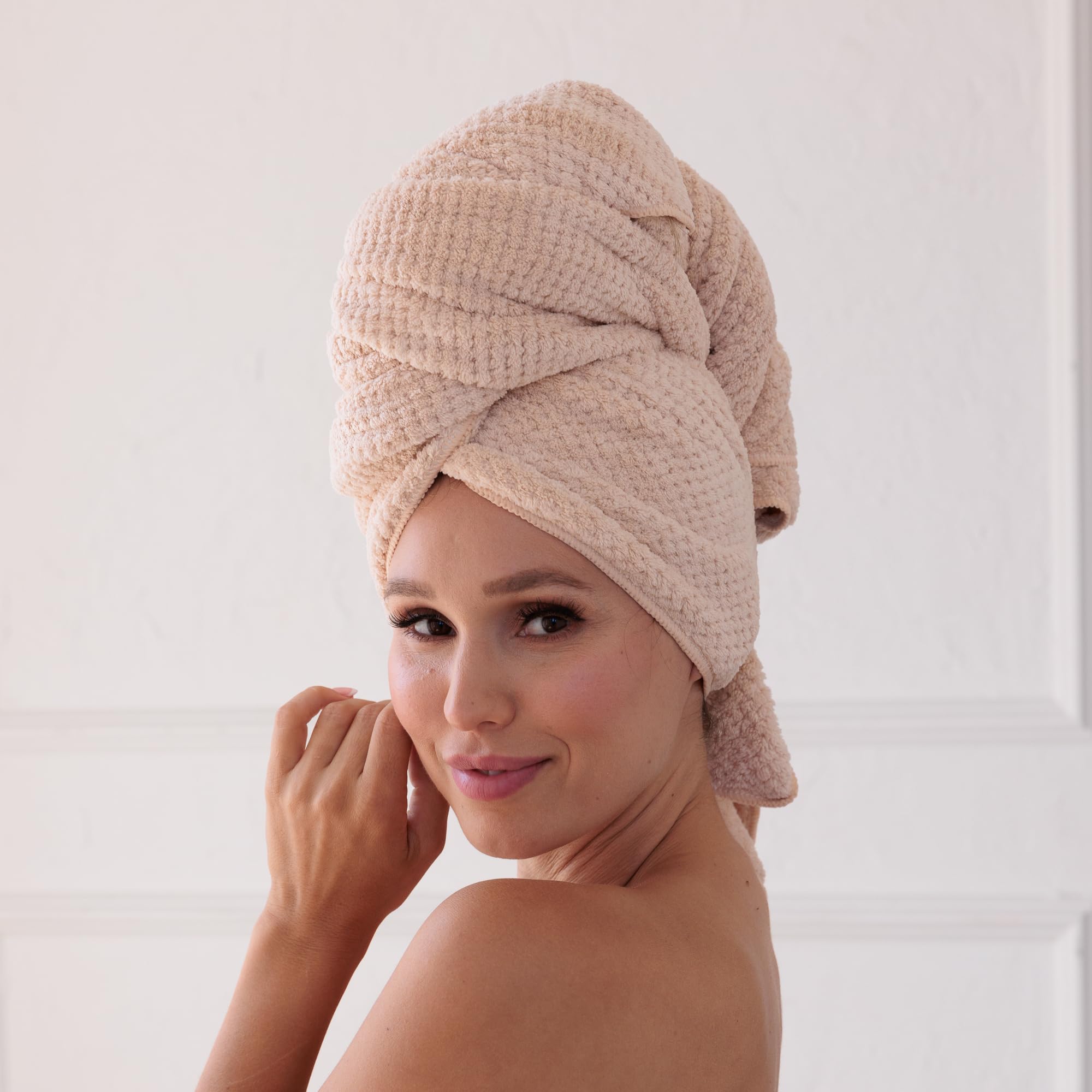 Amazon.com: Curly Girl Microfiber Hair Towel Wrap for Women  display picture 3