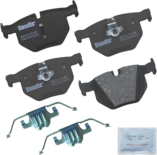 Miniatura 45 de Bendix Priority1 CFC154 - Juego de pastillas de freno de disco para Avanti II, Century, LeSabre, Regal, Riviera, chasis comercial, DeVille