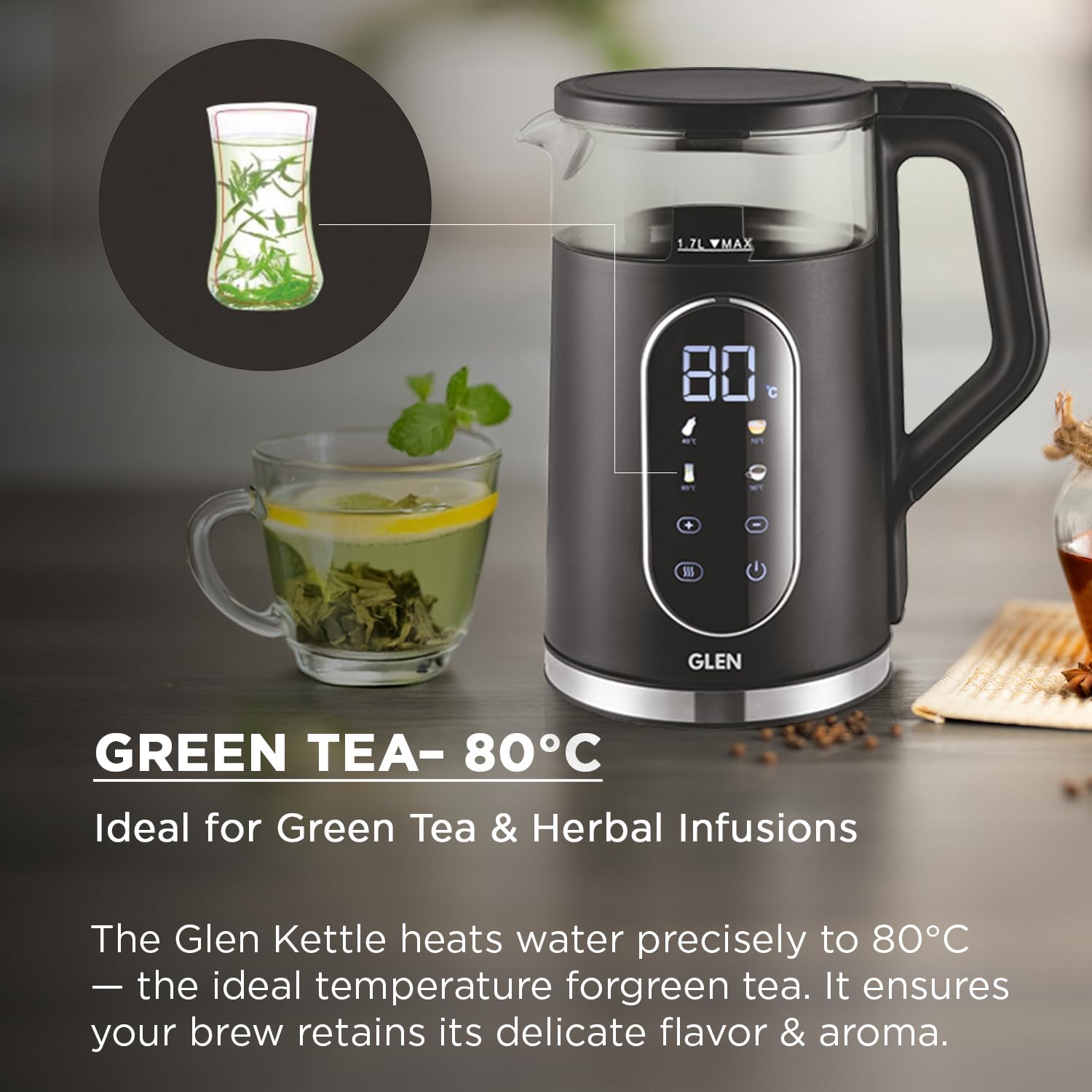 Glen Electric Kettle - Digital Touch Control -7