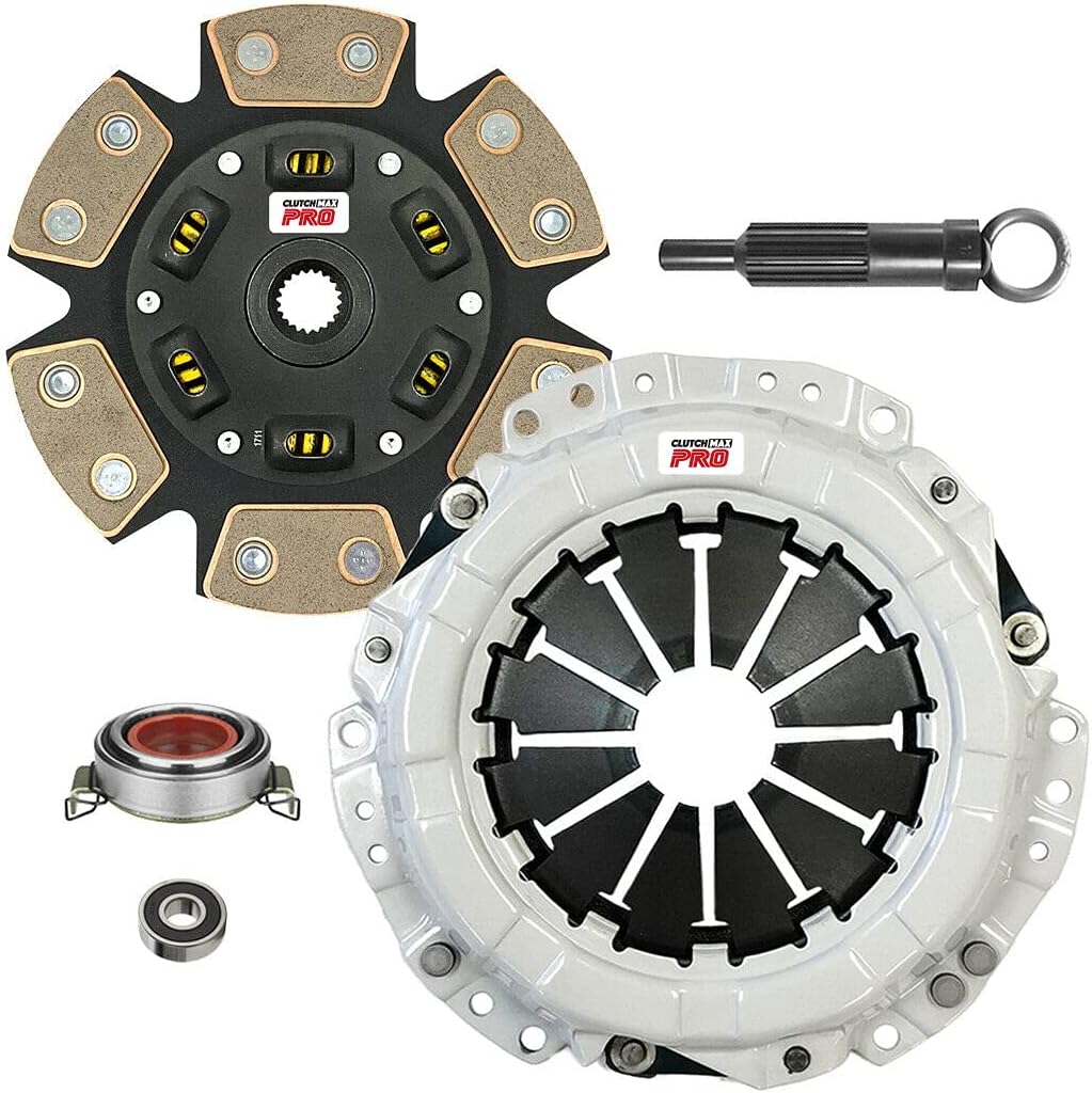ClutchMaxPRO Performance Stage 3 Clutch Kit Compatible with 1990-1995 Toyota Starlet 1.3i GT Turbo EP82 1996-1999 Starlet 1.3i Glanza V EP91 1.3L Turbo 4E-FTE (CP16480HDC-ST3)