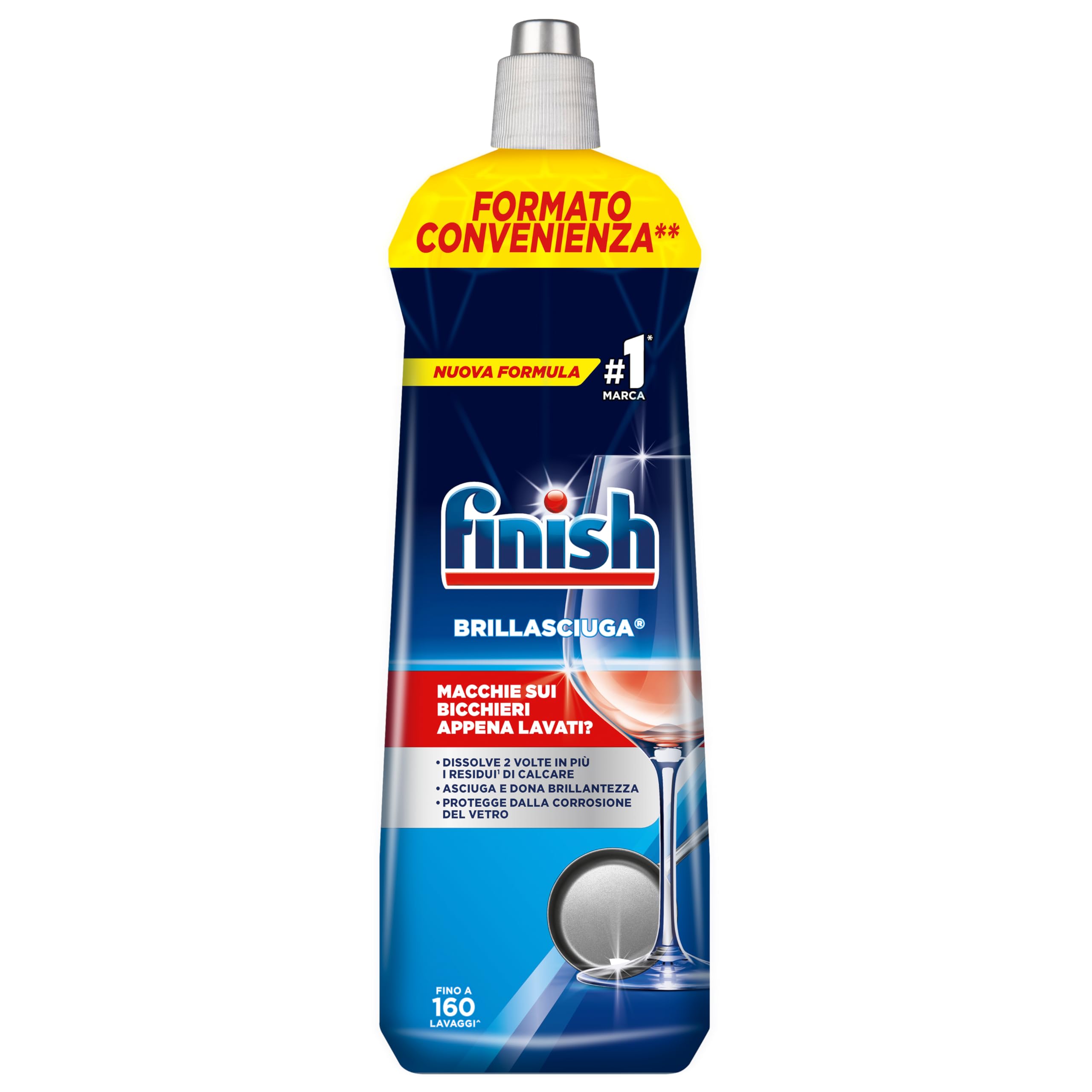 Finish Dishwasher Brightener, 1 x 800 ml Product of Brightener, Dishwasher Additive for Shiny and Dry Dishes