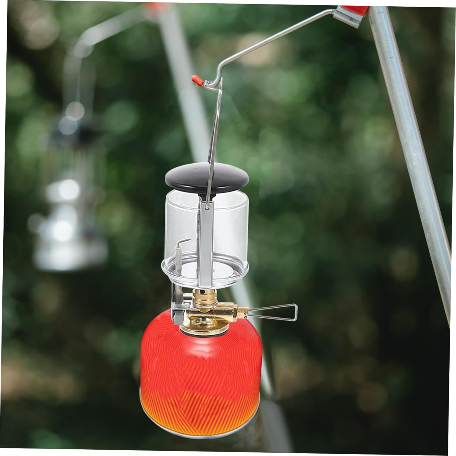 POPETPOP 3sets Outdoor Propane Lantern Compact Lightweight Gas Lamp for Camping Hiking and Tents Construction Includes Storage Bag