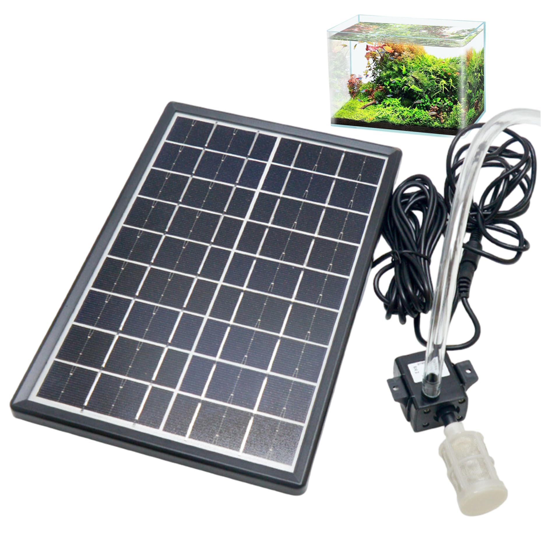 Pompa solare 12V DC 240L/H 6W 9V per giochi d'acqua sommergibile con filtro per laghetto acquario fontana giardino