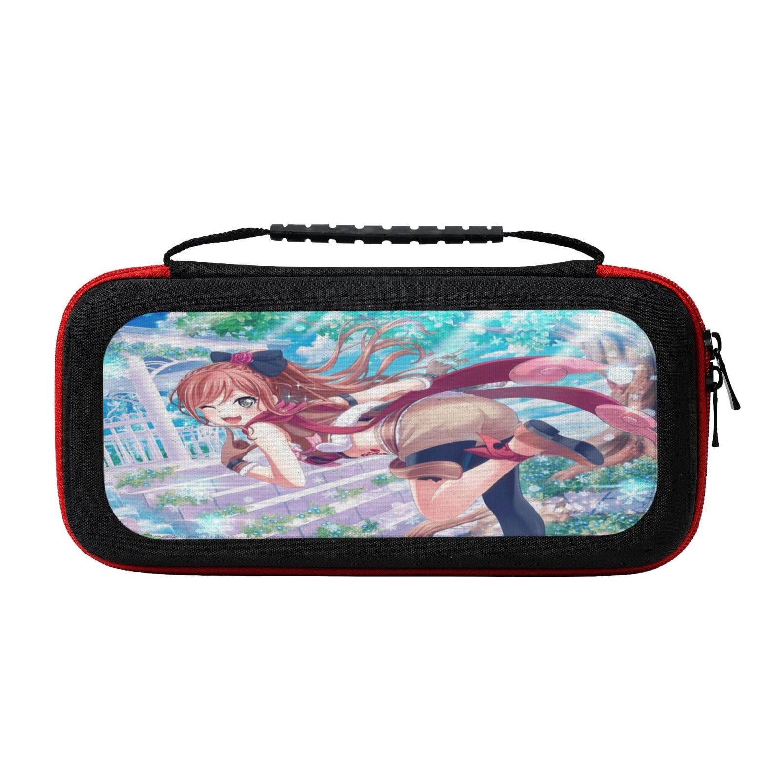 今井リサ Switch ゲーム機収納バッグ ゲーム機収納袋 ゲームカード収納バッグ 保護カバーポーチ スイッチ用 持ち運び便利 ゲームカード20枚収納 大容量 防水 防塵 防汚 擦り傷防止 耐衝撃 全面保護