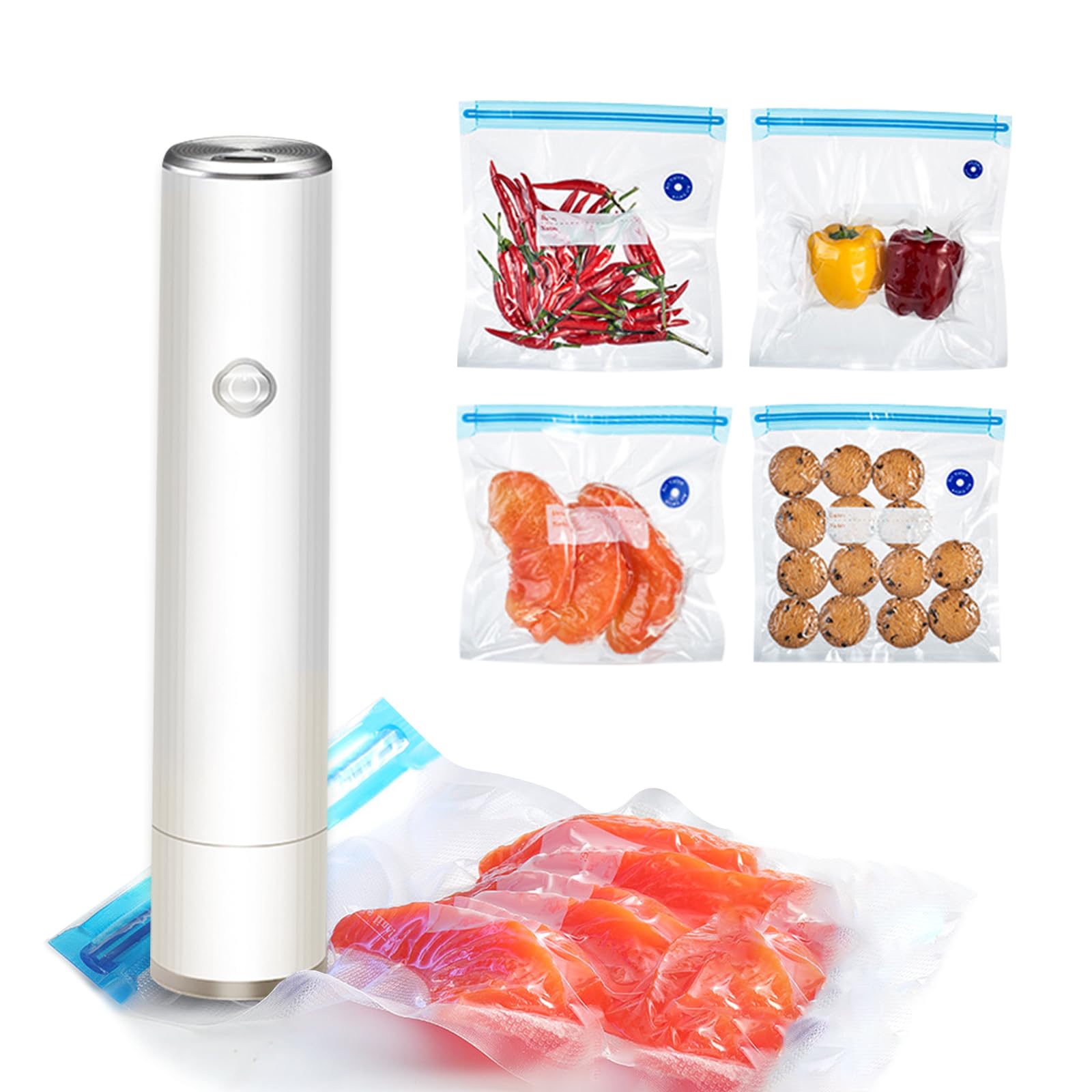 Vacuum Sealer Bags For Food Set Portable Vacuum Bag Sealer