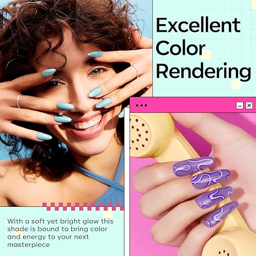 Vista 38 de modelones Juego de gel de uñas de poli, 6 colores nude, rosa, marrón, colección diaria, juego de gel de extensión de polietileno, manicura, diseño