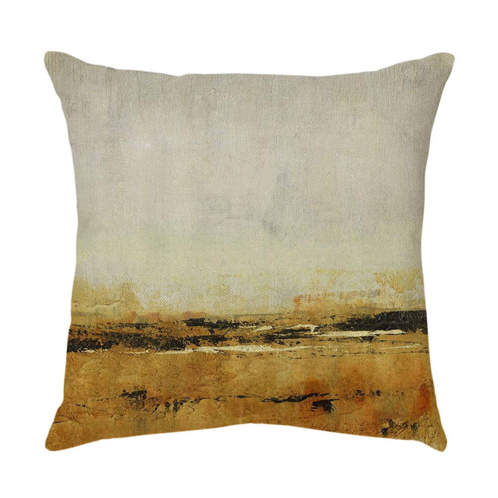 4 Piezas Funda de Almohada Dorado Abstracto Fundas de Cojín Terciopelo Sencillo y Decorativo para Sofá Camas Dormitorio Coche Lino Cojines Throw Pillow Covers 80x80cm/32x32 Inch