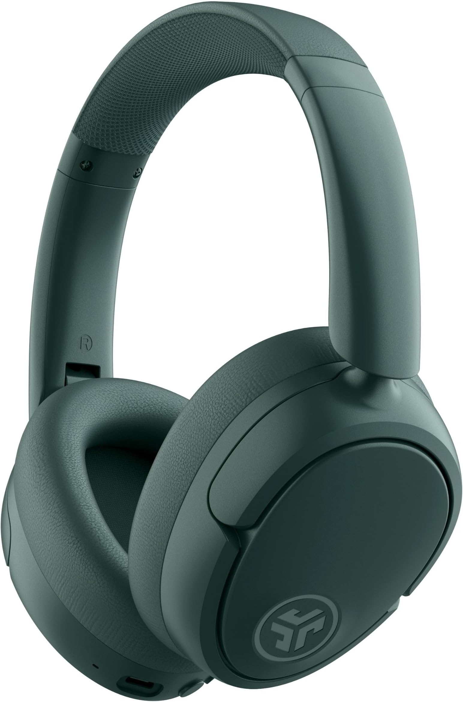 JBuds LUX ANC Active Noise Cancelling Headphones - Wireless Over Ear Headphones with Microphone, 70+ H Playtime Foldable Bluetooth Earphones with Multipoint & Customisable Sound, Sage