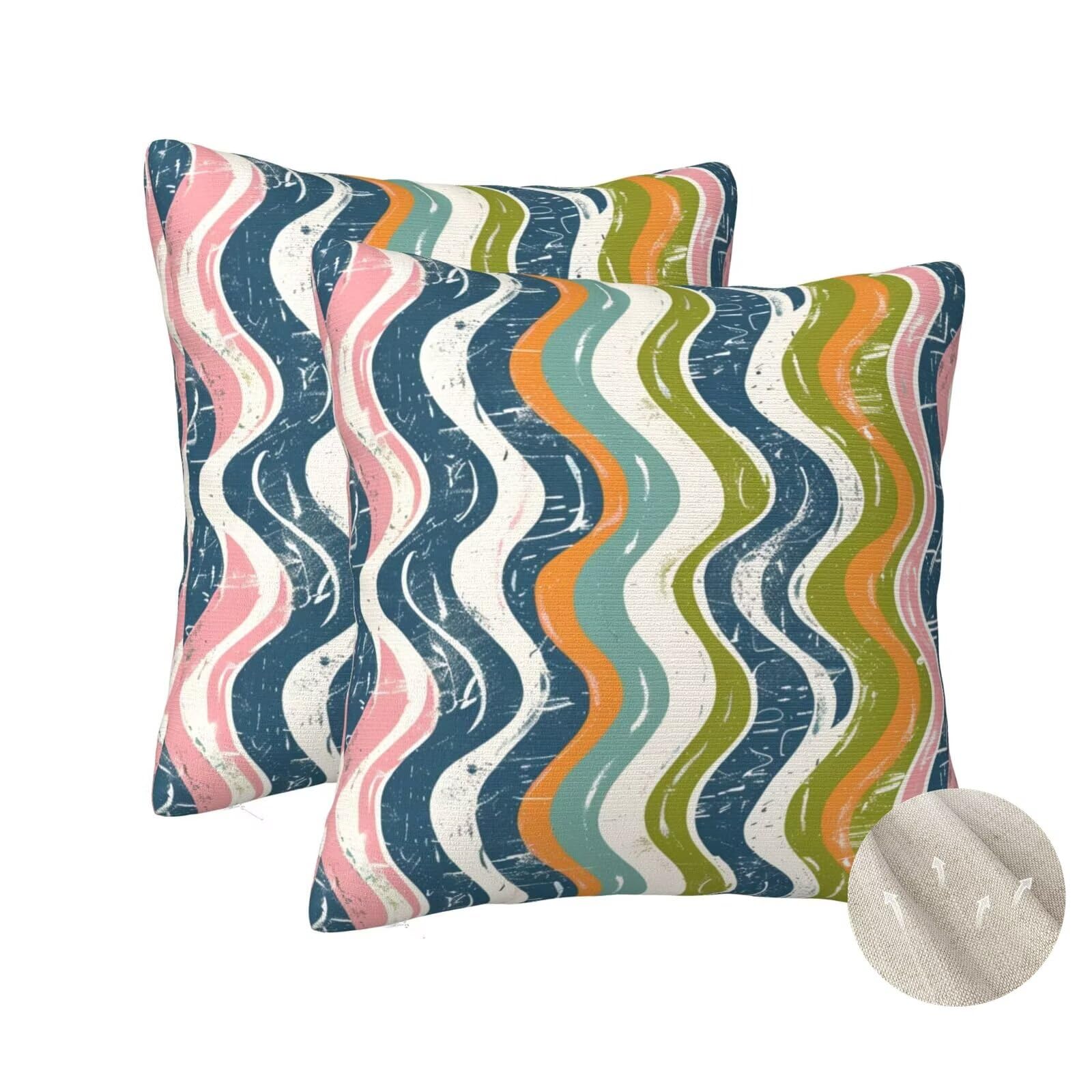 Housses de coussin 60x60 cm de canapé décoratives lit salon style bohème