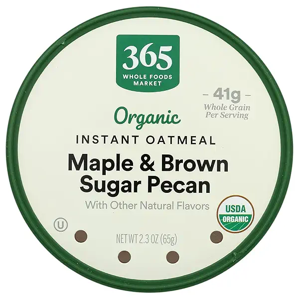 Organic Instant Oatmeal, Maple & Brown Sugar Pecan, 2.3 Ounce 3