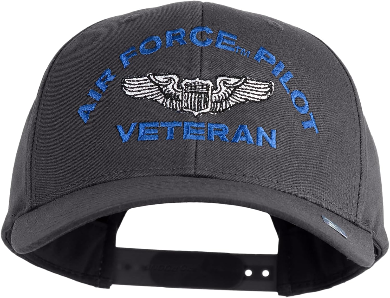 Air Force Pilot Veteran Embroidered Retro Cotton Blend Snapback Cap